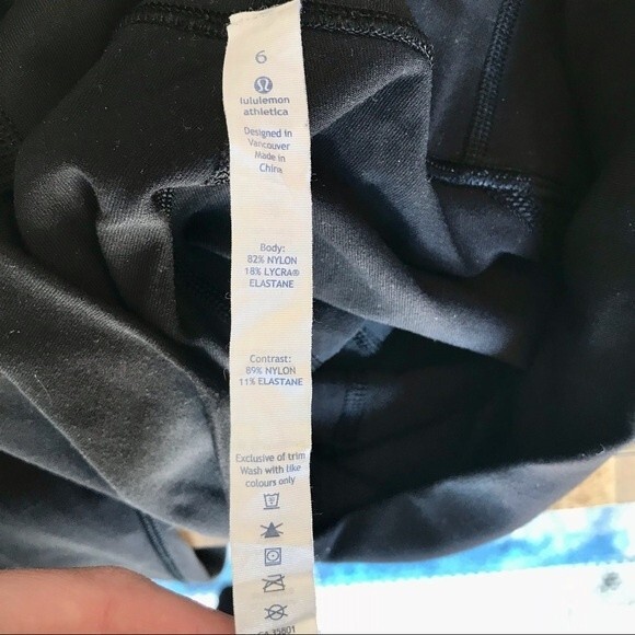 LULULEMON Leggings High Times Special Edition Metta Mesh Panels Black 7/8 Length - Picture 7 of 15